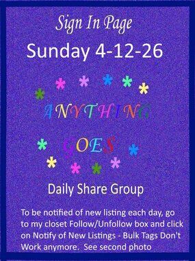 Sunday 4-12-2026 Anything Goes Share Group - Part One Sign In Page